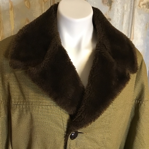 Vintage Midwest outerwear winter coat vegan fur belt and pockets - Picture 2 of 8